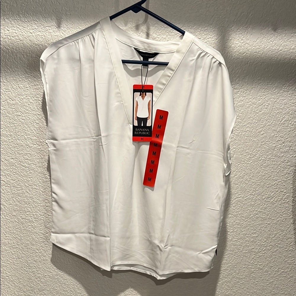 Banana Republic White Blouse